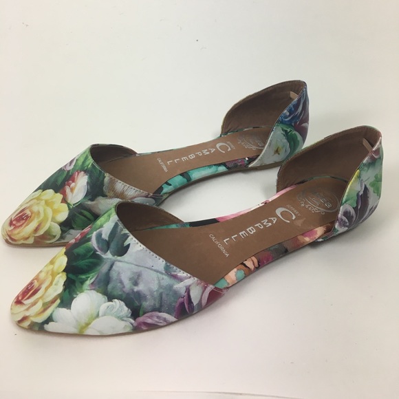 Jeffrey Campbell - In Love Floral Flats - Picture 1 of 3